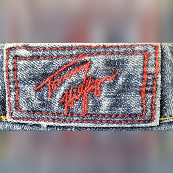 VTG Tommy Hilfiger Hipster Denim Capris High Rise Medium Wash Blue 18 Vintage - Picture 5 of 9